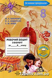 ГДЗ Біологія 8 клас М.А. Вихренко, О.А. Андерсон, С.М. Міюс, 2016