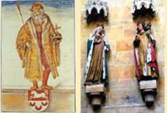 1. Лукас Кранах Старший (ілюстрація із зображенням Оттона І) 2. Оттон І і його дружина (статуї в соборі м. Мейсен, Німеччина)