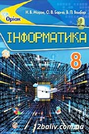 ГДЗ Інформатика 8 клас Н.В. Морзе, О.В. Барна, В.П. Вембер, 2016