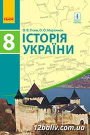 ГДЗ Історія України 8 клас Гісем О.В., Мартинюк О.О., 2016