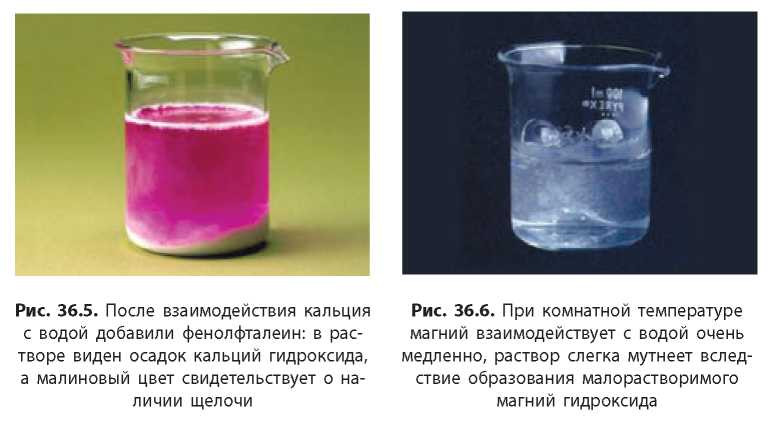 Взаимодействие гидроксида натрия и фенолфталеина. Взаимодействие кальция с водой. Кальций и вода реакция. Реакция взаимодействия магния с водой.